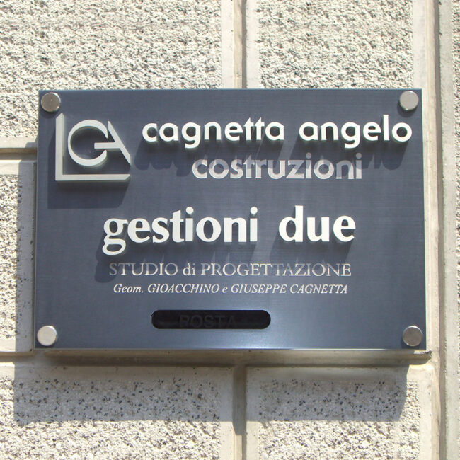 Libe Incisioni, Lavorazioni Incisoria Meccanica Taglio Lettere